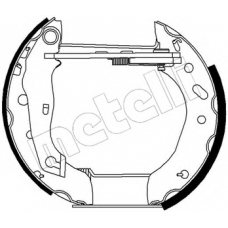 51-0151 METELLI Комплект тормозных колодок