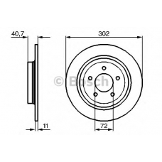 0 986 479 C69 BOSCH Тормозной диск