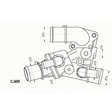 C.609.80 BEHR Термостат, охлаждающая жидкость