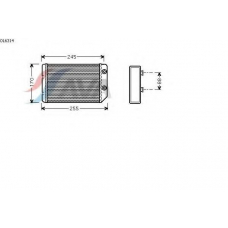 OL6314 AVA Теплообменник, отопление салона