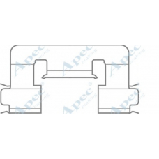 KIT582 APEC Комплектующие, тормозные колодки