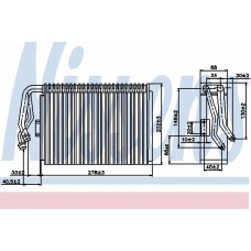 92097 NISSENS Испаритель, кондиционер