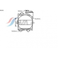 RE2092 AVA Радиатор, охлаждение двигателя