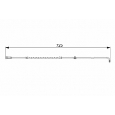 1 987 473 017 BOSCH Сигнализатор, износ тормозных колодок