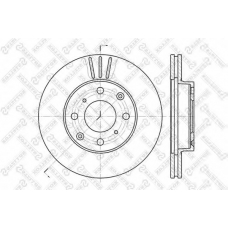 6020-2615V-SX STELLOX Тормозной диск