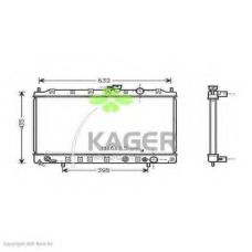 31-3233 KAGER Радиатор, охлаждение двигателя