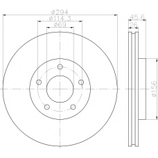 8DD 355 119-621 HELLA PAGID Тормозной диск