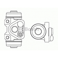 F 026 002 369 BOSCH Колесный тормозной цилиндр