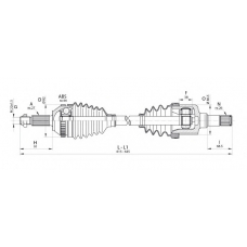 DRS6323.00 OPEN PARTS Приводной вал