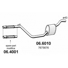 06.6010 ASSO Средний глушитель выхлопных газов