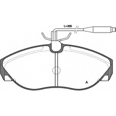 BPA0486.02 OPEN PARTS Комплект тормозных колодок, дисковый тормоз