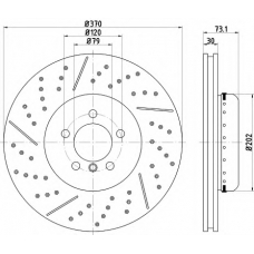 MDCB2576 MINTEX Тормозной диск