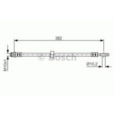 1 987 476 696 BOSCH Тормозной шланг