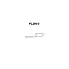 VL90101 VENEPORTE Средний глушитель выхлопных газов