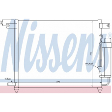94641 NISSENS Конденсатор, кондиционер