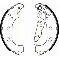 8100 24004 TRISCAN Комплект тормозных колодок