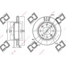 BD1083 DJ PARTS Тормозной диск