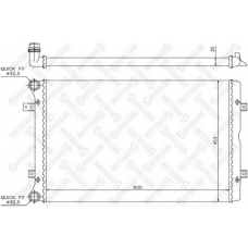 10-26403-SX STELLOX Радиатор, охлаждение двигателя