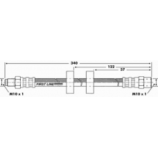 FBH6023 FIRST LINE Тормозной шланг