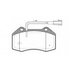 BPA1113.22 OPEN PARTS Комплект тормозных колодок, дисковый тормоз