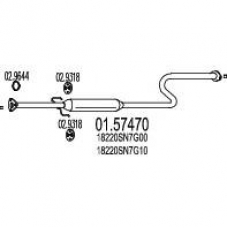 01.57470 MTS Средний глушитель выхлопных газов