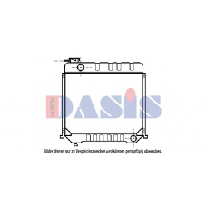 130550N AKS DASIS Радиатор, охлаждение двигателя