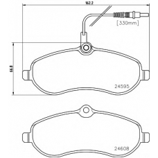 8DB 355 013-411 HELLA PAGID Комплект тормозных колодок, дисковый тормоз