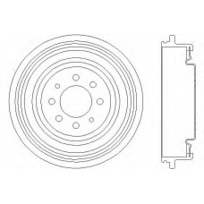 62809 PAGID Тормозной барабан