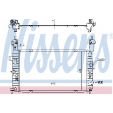 630747 NISSENS Радиатор, охлаждение двигателя