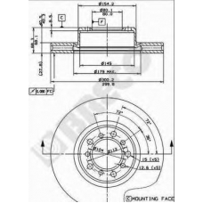 BS 7915 BRECO Тормозной диск