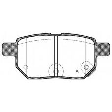 BPA1286.22 OPEN PARTS Комплект тормозных колодок, дисковый тормоз