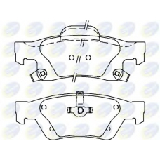CBP36076 COMLINE Комплект тормозных колодок, дисковый тормоз