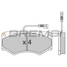 BP2486 BREMSI Комплект тормозных колодок, дисковый тормоз