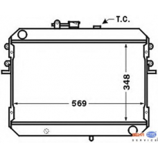 8MK 376 727-681 HELLA Радиатор, охлаждение двигателя