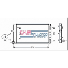 1700481 KUHLER SCHNEIDER Радиатор, охлаждение двигател