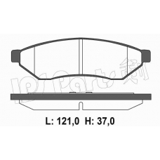 IBR-1W01 IPS Parts Комплект тормозных колодок, дисковый тормоз