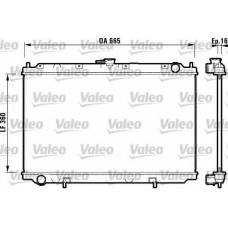 732541 VALEO Радиатор, охлаждение двигателя