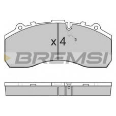 BP7278 BREMSI Комплект тормозных колодок, дисковый тормоз