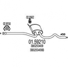01.59210 MTS Средний глушитель выхлопных газов