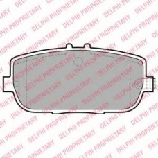 LP2027 DELPHI Комплект тормозных колодок, дисковый тормоз