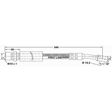 FBH6354 FIRST LINE Тормозной шланг