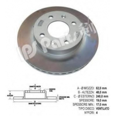 IBT-1H10 IPS Parts Тормозной диск