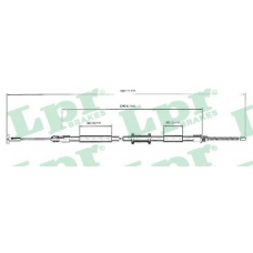 C0600B LPR Трос, стояночная тормозная система