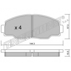 771.0 TRUSTING Комплект тормозных колодок, дисковый тормоз