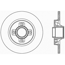 BDR2387.10 OPEN PARTS Тормозной диск