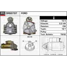DRS3797N DELCO REMY Стартер