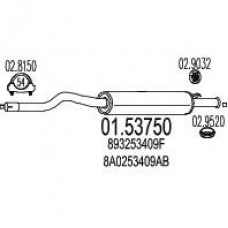 01.53750 MTS Средний глушитель выхлопных газов