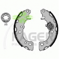 34-0279 KAGER Комплект тормозных колодок