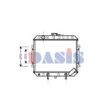 140790N AKS DASIS Радиатор, охлаждение двигател