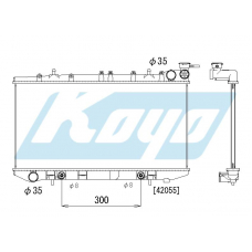 PA020458 KOYO P-tank corrugate-fin ass'y